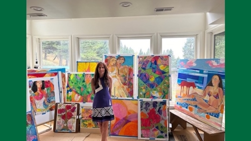 Nan Darham painting